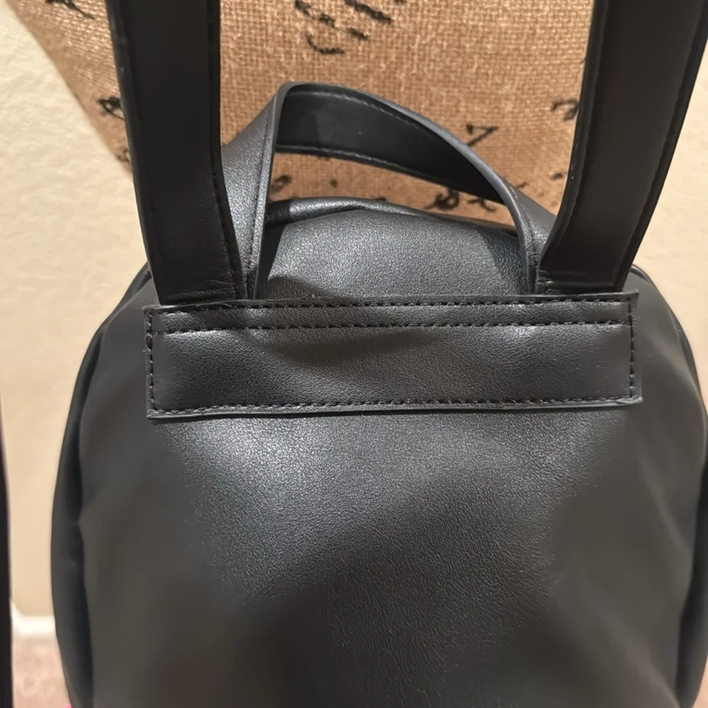 BETSEY JOHNSON Quilted Faux Leather Chain Backpack